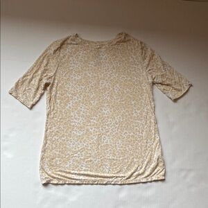 Leopard Print Cream Top
